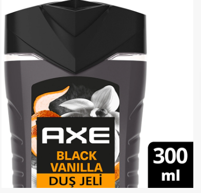 AXEAXE PREMİUM COLLECTİON DUŞ JELİ BLACK VANİLLA 3 İN 1 VÜCUT SAÇ YÜZ 300 ML
