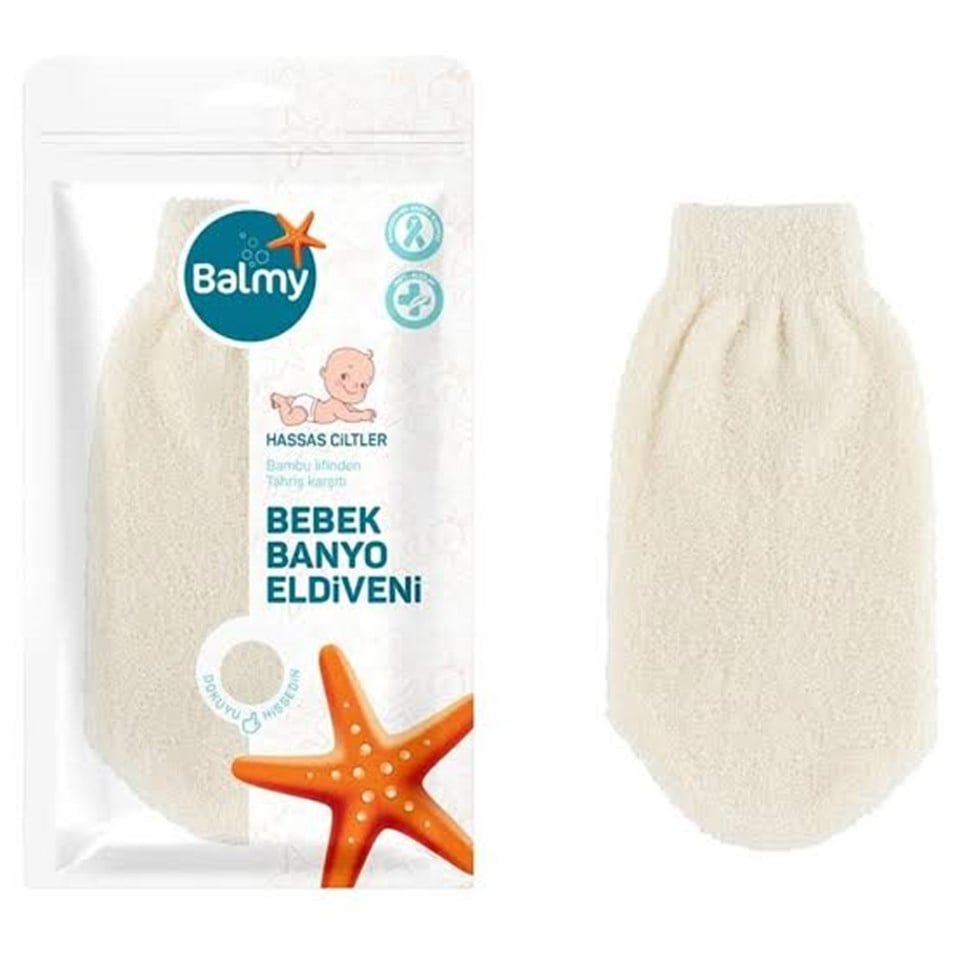 BALMY BABY BAMBU BEBEK BANYO ELDİVENİ