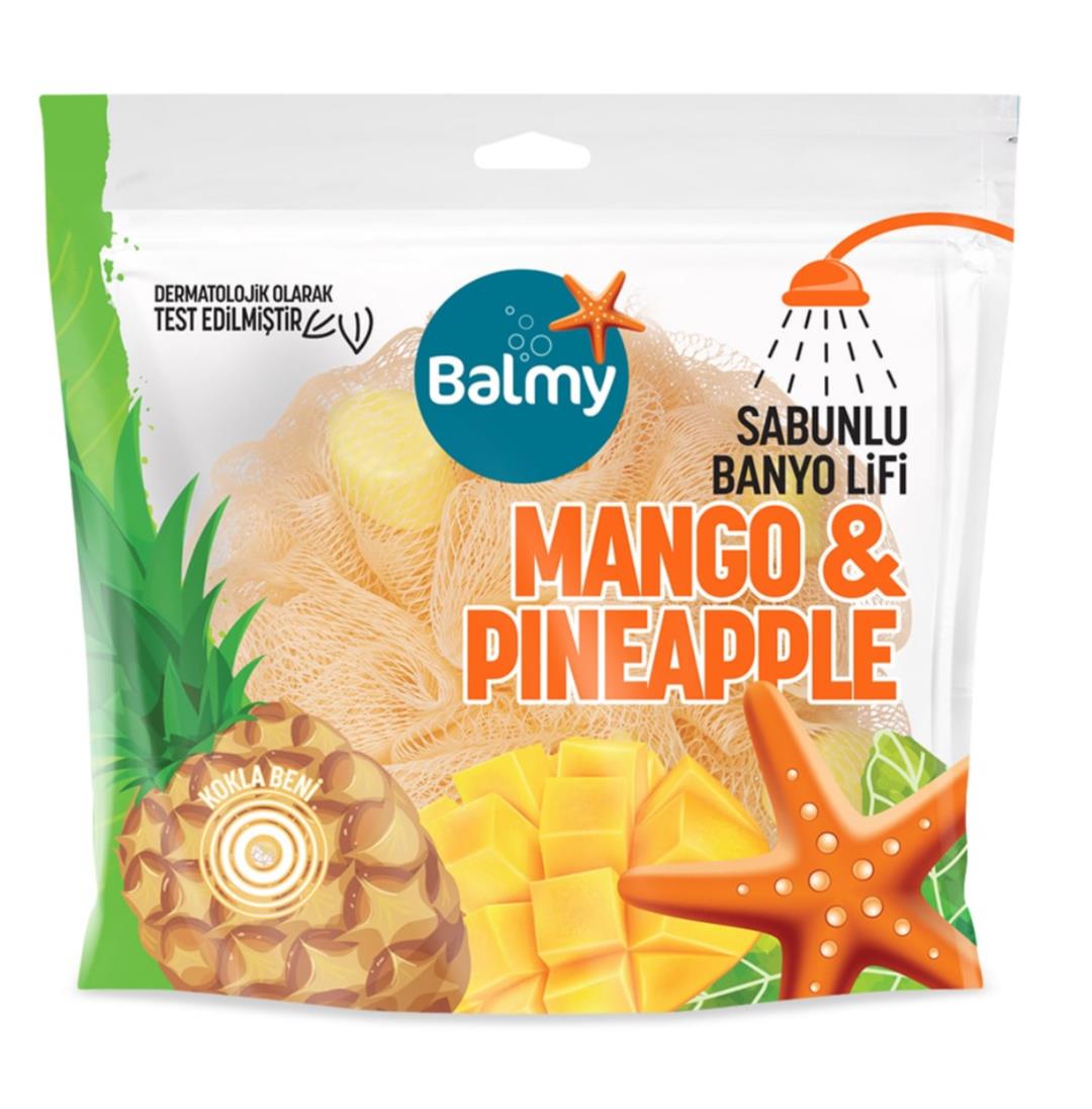BALMYBALMY MANGO & PİNEAPPLE SABUNLU BANYO LİFİ