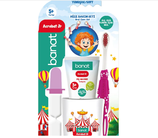 BANATBANAT   ACROBAT JUNİOR DİŞ FIRÇASI SETİ