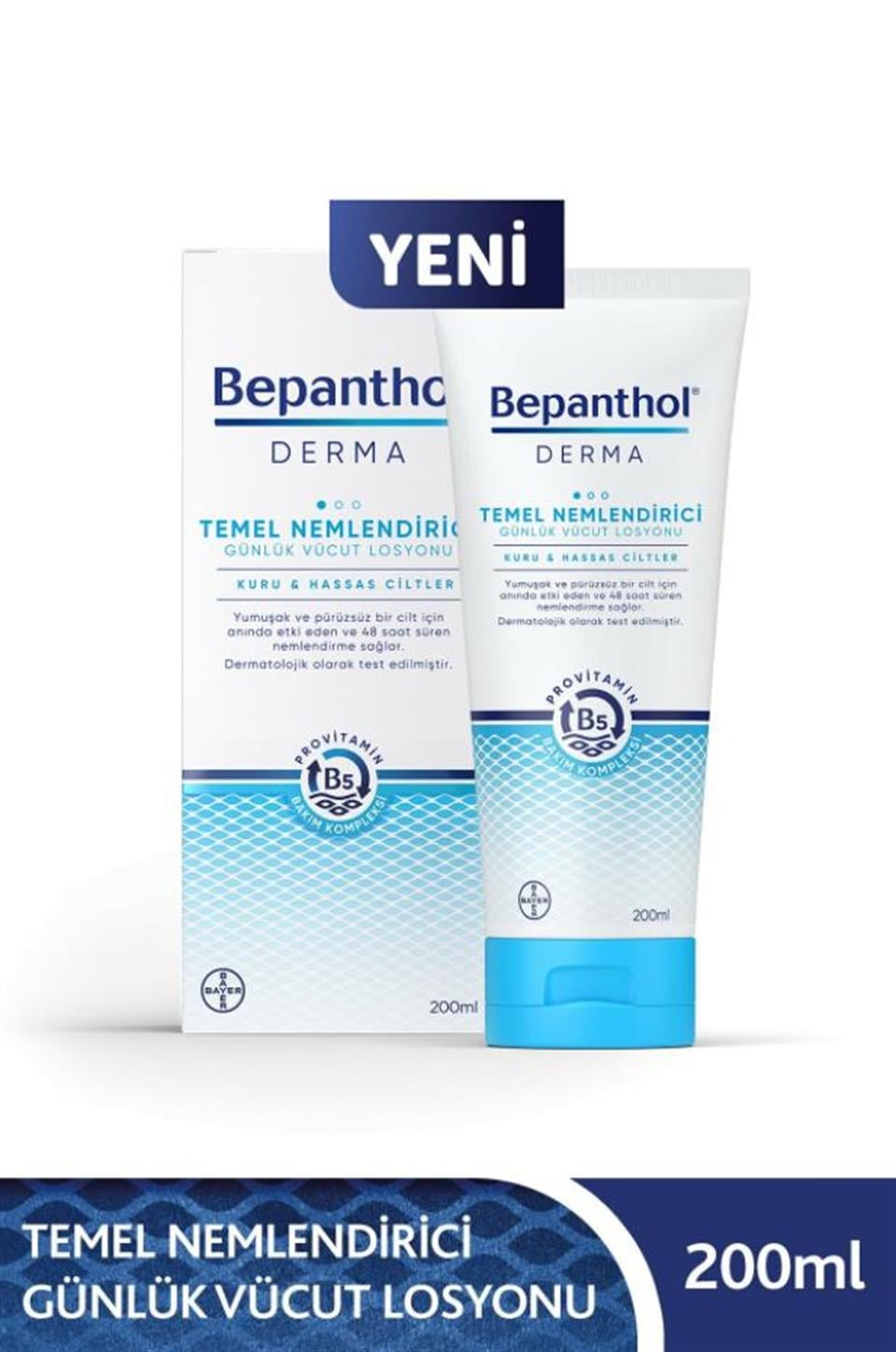 BEPANTHOL DERMA TEMEL NEMLENDİRİCİ GÜNLÜK VÜCUT LOSYONU 200 ML