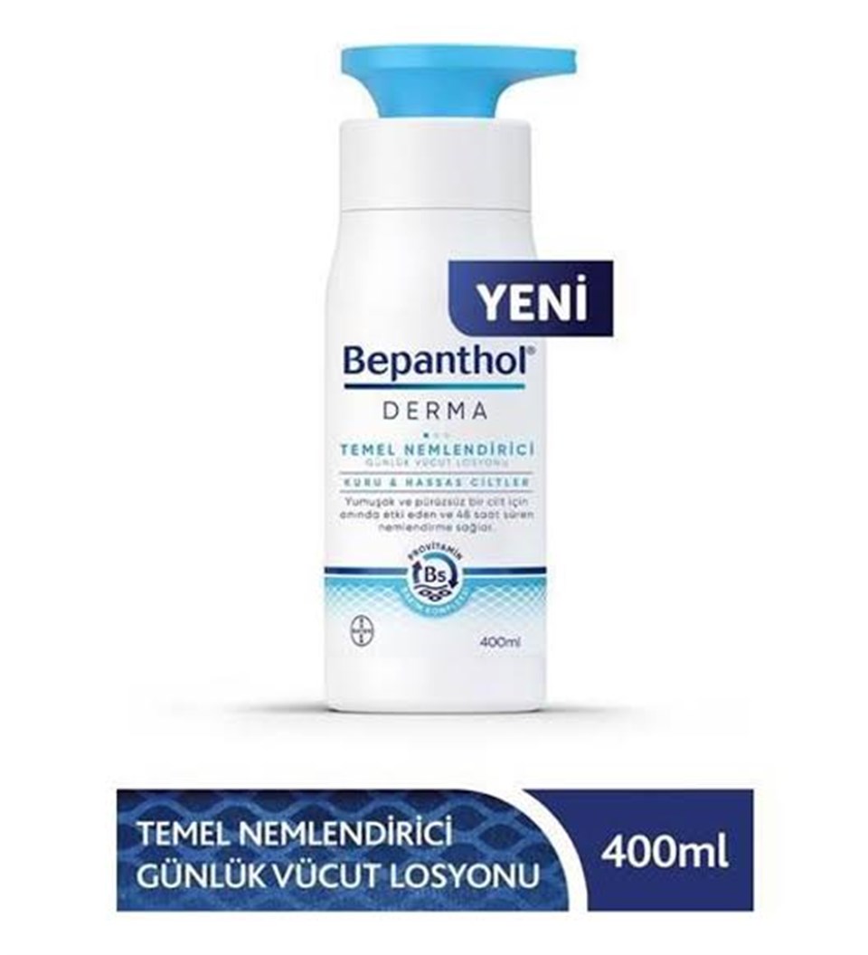 BEPANTHOL DERMA VÜCUT LOSYONU TEMEL NEMLENDİRİCİ 400 ML