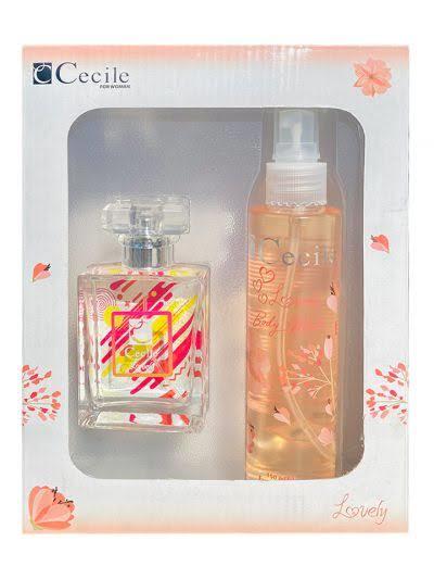 CECİLECECİLE EDT 55 ML LOVELY EDT +VÜCUT SPREYİ HEDİYELİ 150 ML KARTON KOFRE