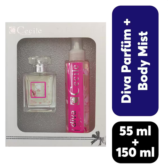 CECİLECECİLE KOFRE PARFÜM 55 ML + BODY MİST 150 ML DİVA