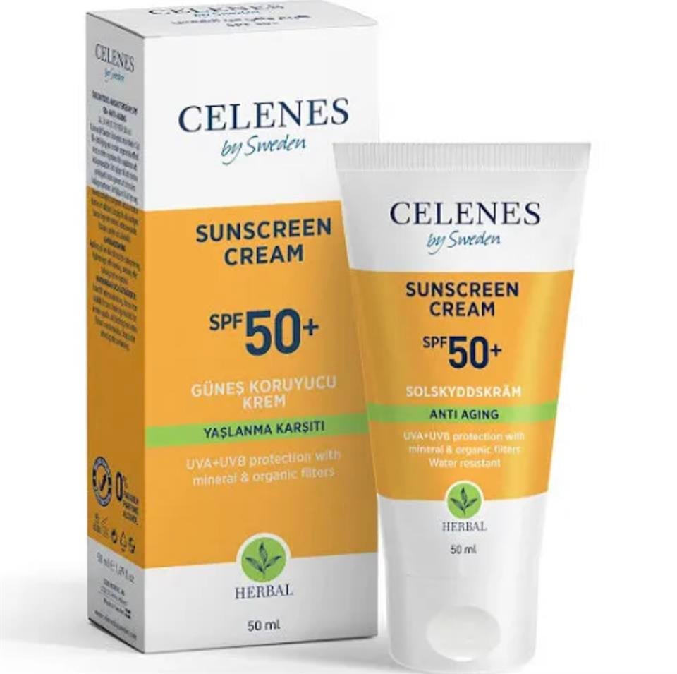 CELENES HERBAL ANTİ AGİNG 50 SPF GÜNEŞ KREMİ 50 ML