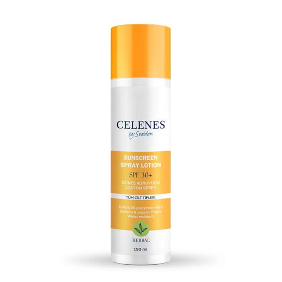CELENES HERBAL GÜNEŞ KORUYUCU LOSYON SPREY 30SPF 150 ML