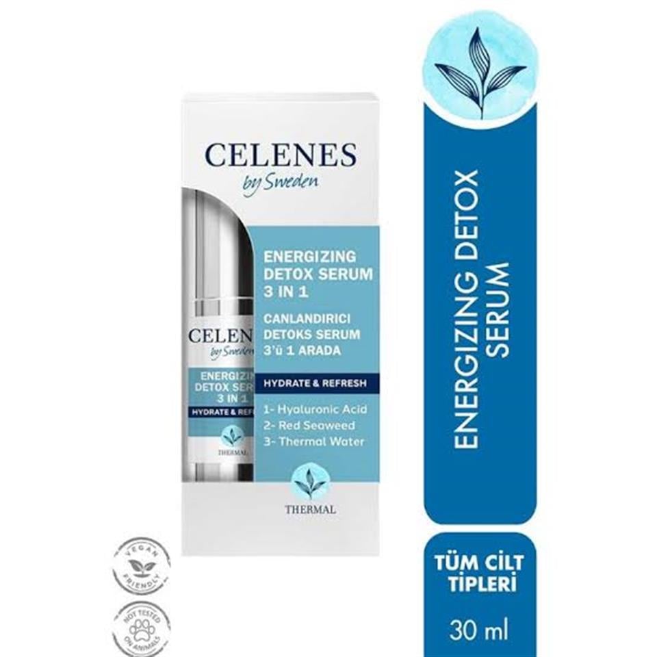 CELENES THERMAL CANLANDIRICI DETOKS SERUM 3'Ü 1 ARADA 30 ML