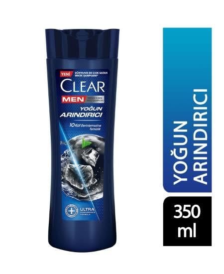 CLEARCLEAR MEN ŞAMPUAN YOĞUN ARINDIRICI KÖMÜR KEPEĞE KARŞI ETKİLİ 350 ML