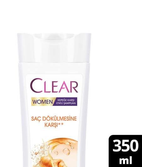 CLEARCLEAR WOMEN SAÇ DÖKÜLMESİNE KARŞI KEPEĞE KARŞI ETKİLİ ŞAMPUAN 350 ML