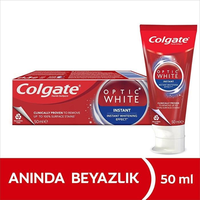 COLGATECOLGATE OPTİC WHİTE ANINDA BEYAZLIK DİŞ MACUNU 50 ML