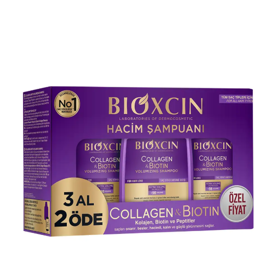 DefaultBİOXCİN COLLAGEN & BİOTİN HACİM ŞAMPUANI 3 AL 2 ÖDE