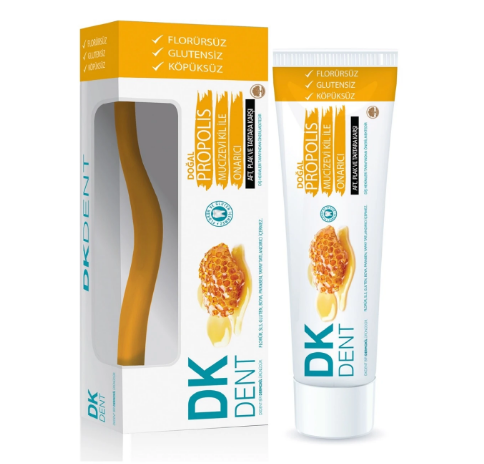 DefaultDERMOKİL DKDENT PROPOLİS FLORÜRSÜZ DİŞ MACUNU 75 ML DİŞ FIRÇASI HEDİYELİ