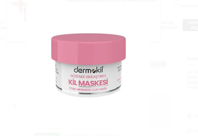 DefaultDERMOKİL GÖZENEK SIKILAŞTIRICI KİL MASKESİ 50 ML