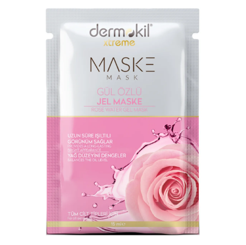 DefaultDERMOKİL XTREME GÜL ÖZLÜ JEL YÜZ MASKESİ 15 ML