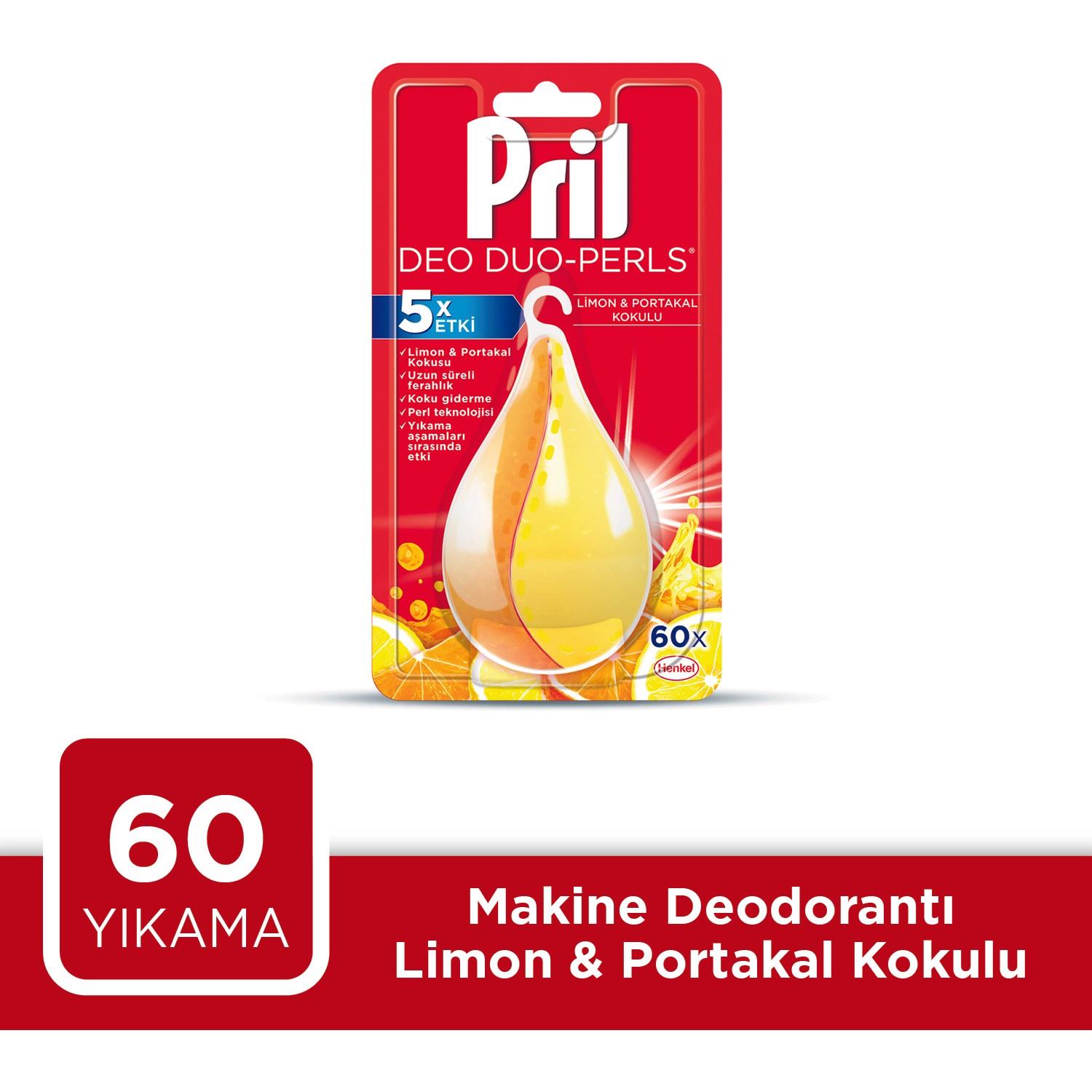 DefaultPRİL DEO DUO-PERLS LİMON PORTAKAL BULAŞIK MAKİNESİ KOKU GİDERİCİ 17 GR