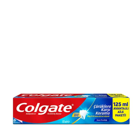 Diş MacunlarıCOLGATECOLGATE ÇÜRÜKLERE KARŞI KORUMA DİŞ MACUNU 125 ML