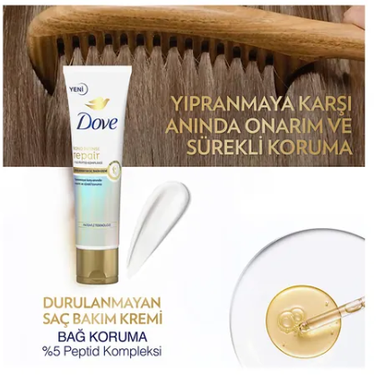 DOVEDOVE BOND INTENSE REPAİR DURULANMAYAN SAÇ BAKIM KREMİ 150 ML