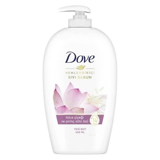 DOVEDOVE NEMLENDİRİCİ SIVI SABUN LOTUS ÇİÇEĞİ VE PİRİNÇ SÜTÜ ÖZÜ 450 ML (5.0)