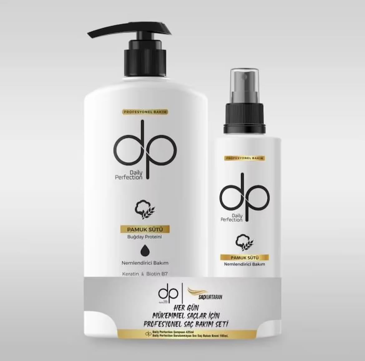 DPDP SET SIVI SAÇ KREMİ PAMUK SÜTÜ 180ML & 425 ML PAMUK SÜTÜ ŞAMPUAN