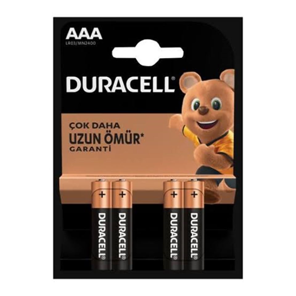 DURACELL İNCE KALEM PİL 4`LÜ