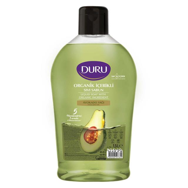 DURUDURU ORGANİK İÇERİKLİ AVOKADO YAĞI SIVI SABUNU 1,5 LT