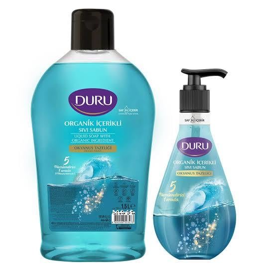 DURUDURU ORGANİK İÇERİKLİ OKYANUS TAZELİĞİ SIVI SABUN 1,5+500ML