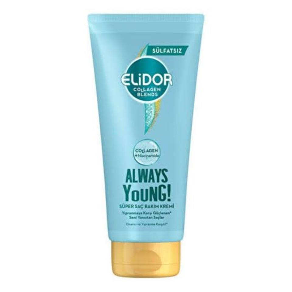 ELİDOR COLLAGEN BLENDS SÜLFATSIZ SÜPER SAÇ BAKIM KREMİ ALWAYS YOUNG ONARICI VE YIPRANMA KARŞITI 170ML