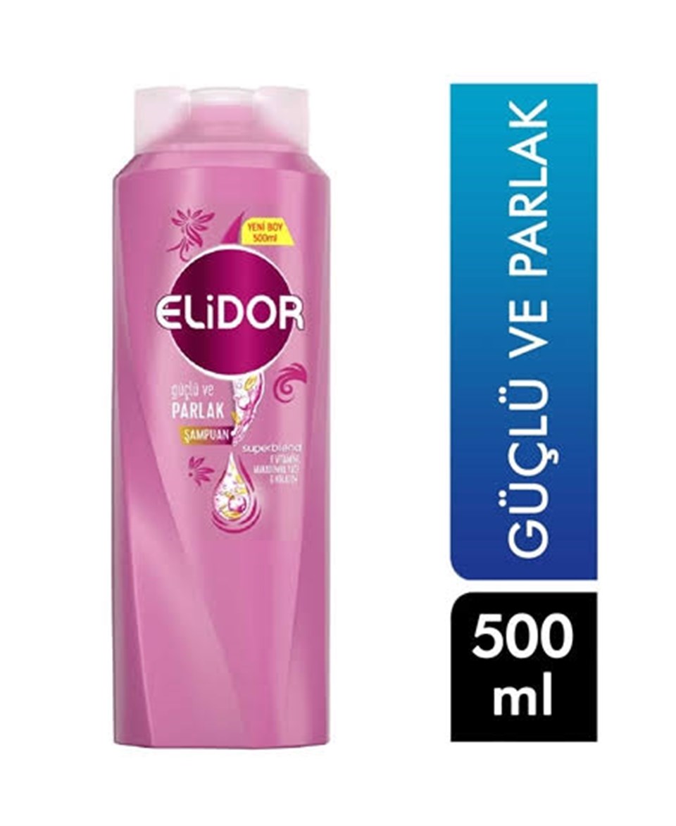 ELİDOR GÜÇLÜ VE PARLAK ŞAMPUAN  500ML