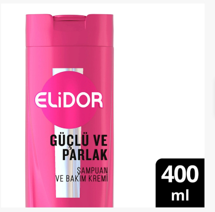 ELİDORELİDOR ŞAMPUAN VE SAÇ BAKIM KREMİ GÜÇLÜ VE PARLAK 400 ML
