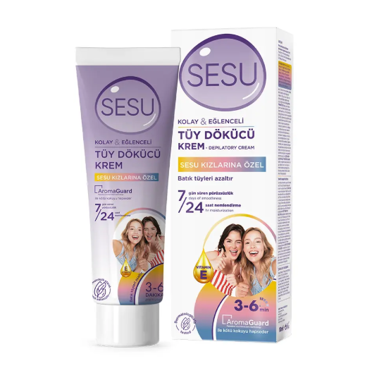 Epilasyon ÜrünleriSESUSESU TÜY DÖKÜCÜ KREM AĞDAYA İLK ADIM 100 ML