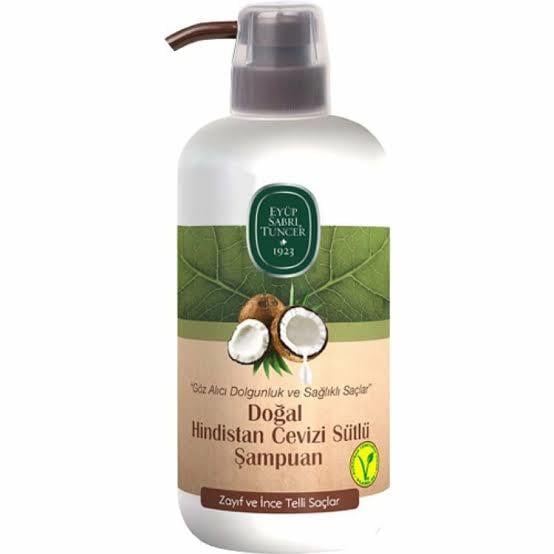 EYÜP SABRİ TÜNCEREYÜP SABRİ TUNCER DOĞAL HİNDİSTAN CEVİZİ SÜTLÜ ŞAMPUAN PET ŞİŞE 600 ML