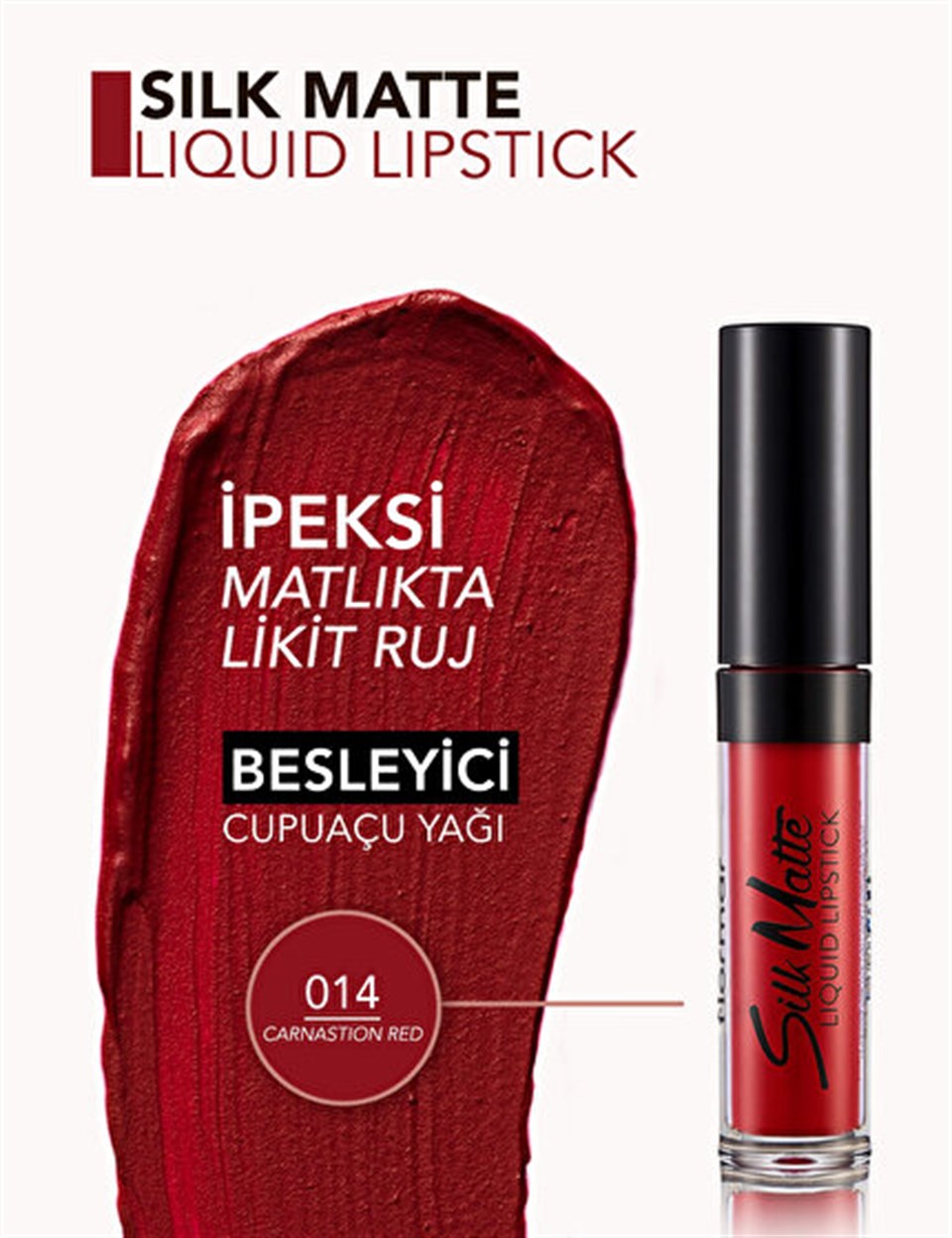 FLORMAR SİLK MATTE LİQUİD LİPSTİCK LİKİT RUJ 014