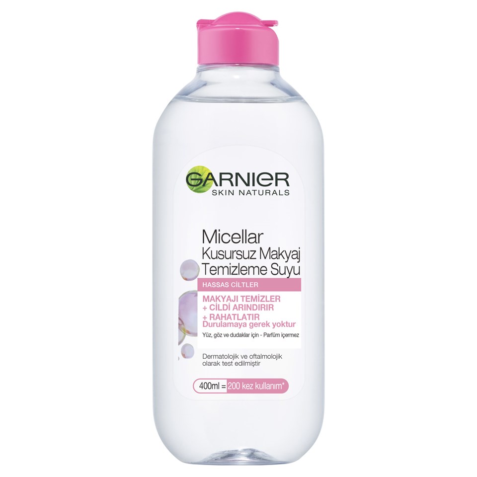 GARNİER MİCELLAR KUSURSUZ MAKYAJ TEMİZLEME SUYU 400ML