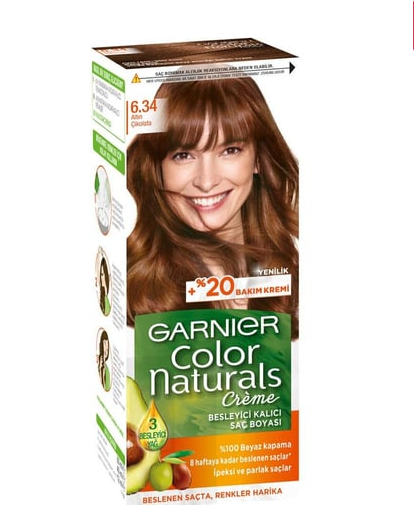 GARNİERGARNİER COLOR NATURALS SAÇ BOYASI 6-34 ALTIN ÇİKOLATA