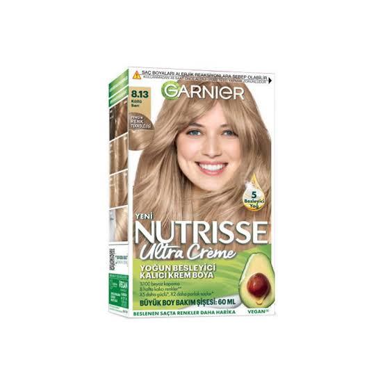 GARNİERGARNİER NUTRİSSE ULTRA CREME 8.13 KÜLLÜ SARI ASÇ BOYASI
