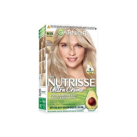 GARNİERGARNİER NUTRİSSE ULTRA CREME 9.13 İNCİ SARI SAÇ BOYASI