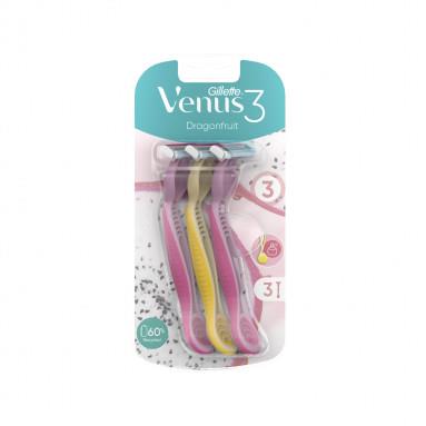 GİLETTE VENÜS DRAGONFRUİT TIRAŞ BIÇAĞI 3'LÜ