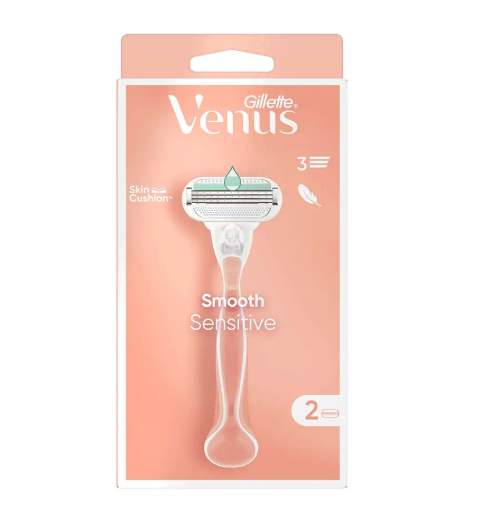 GİLLETTE VENUSVENUS SMOOTH SENSİTİVE TIRAŞ MAKİNESİ - 2 BIÇAK