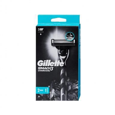 GİLLETTEGİLETTE MACH 3 CHARCOAL RAZOR 2 UP TIRAŞ MAKİNESİ