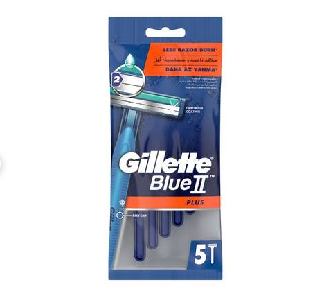 GİLLETTEGİLLETTE BLUE2 PLUS KULLAN AT TIRAŞ BIÇAĞI 5'Lİ