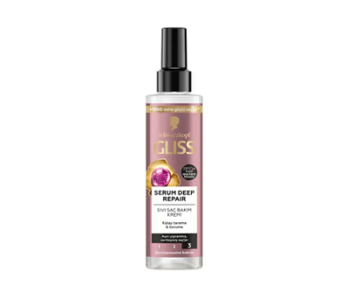 GLİSSGLİSS SERUM DEEP REPAİR ONARICI SIVI SAÇ BAKIM KREMİ - PROTEİN KOMPLEKSİ VE HİNT İNCİRİ İLE 200 ML
