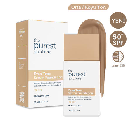 Güneş ÜrünleriTHE PURESTTHE PUREST SOLUTİONS TONE SERUM FONDÖTEN MEDİUM 30 ML
