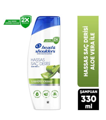 HEAD & SHOLDERSHEAD & SHOLDERS ŞAMPUAN HASSAS SAÇ DERİSİ ALOE VERA 330 ML