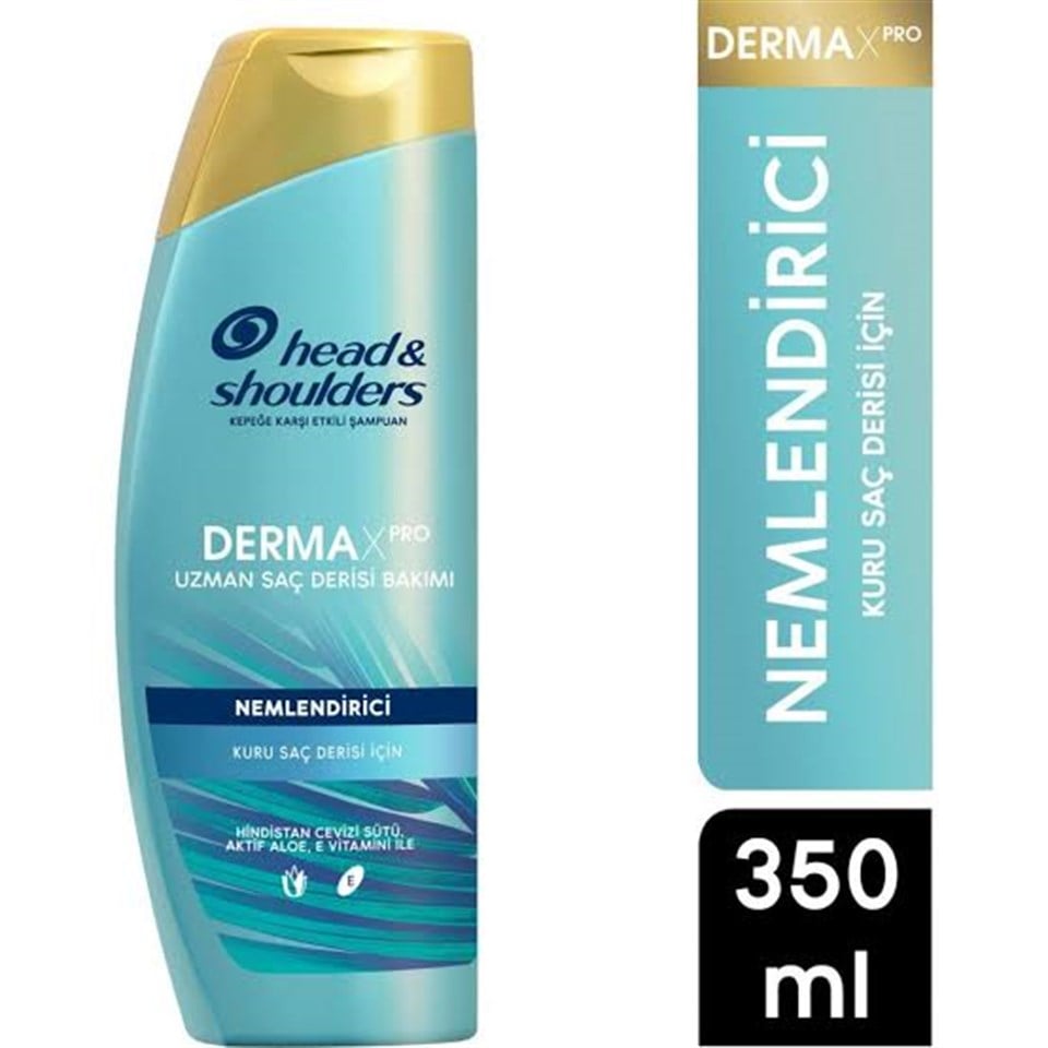 HEAD & SHOULDERS DERMAXPRO NEMLENDIRICI KURU SAÇ DERISI İÇIN KEPEK KARŞITI ŞAMPUAN 350 ML