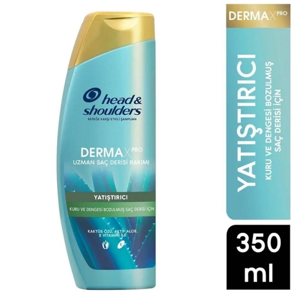 HEAD & SHOULDERS DERMAXPRO YATIŞTIRICI KURU VE KAŞINTILI SAÇ DERISI İÇIN KEPEK KARŞITI ŞAMPUAN 350 ML