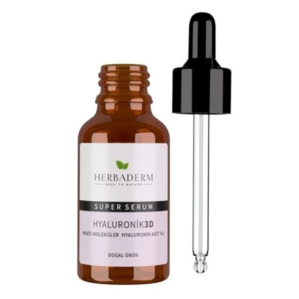 HERBADERM HYALURONİK 3D SUPERSERUM YÜZ SERUMU 30 ML