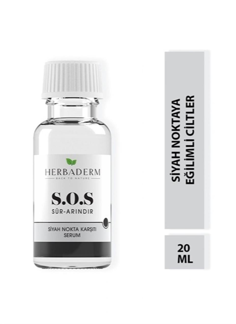 HERBADERM S.O.S SİYAH NOKTA KARŞITI SERUM 20 ML