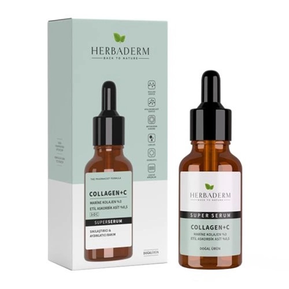 HERBADERM SUPERSERUM COLLAGEN+C YÜZ SERUMU