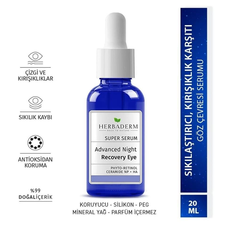 HERBADERM SUPERSERUM GÖZ ÇEVRESİ YOĞUN ONARICI GECE KOMPLEKSİ