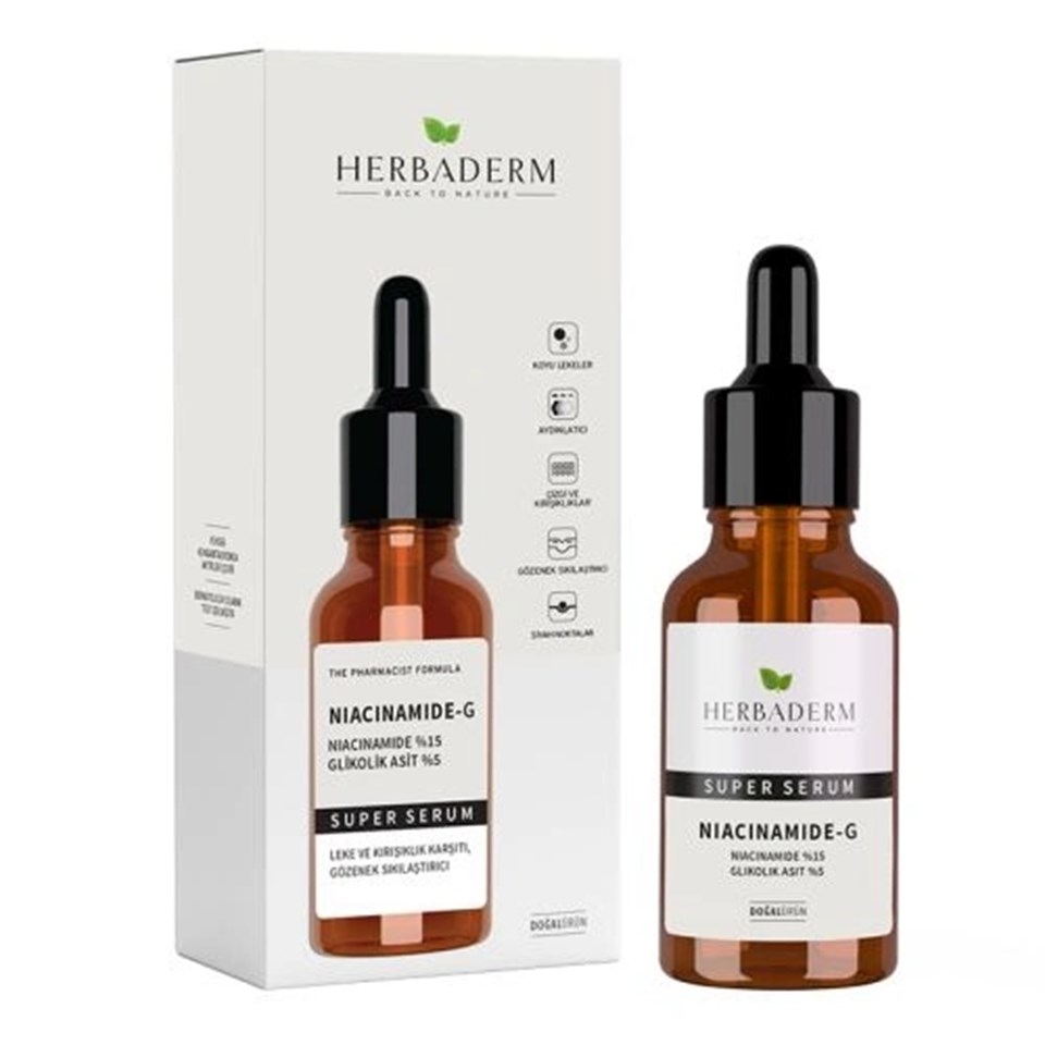 HERBADERM  SUPERSERUM LEKE VE KIRIŞIK KARŞITI YÜZ  SERUM 30ML